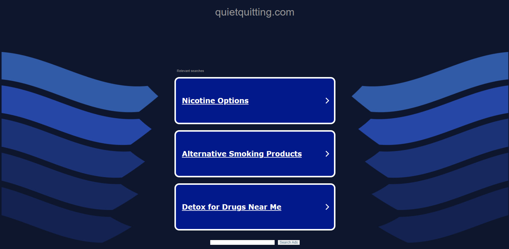 You can end up at a parked domain if you accidentally add a URL extension to a keyword, like “quietquitting.com.”