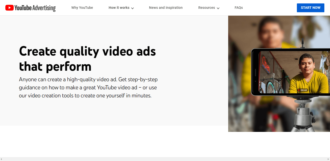 YouTube Advertising has pricing options to suit most budgets.   